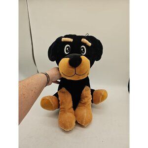 16" Doberman Rottweiler Plush Stuffed Animal Dog BJ Toy Company Doll